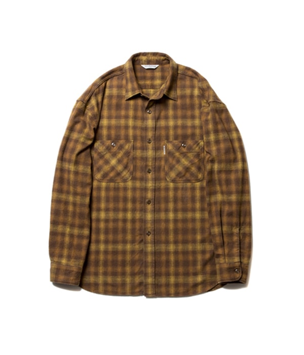 トップス COOTIE Ombre Check Work L/S Shirt S Ombre Check Work Shirt【MUSTARD】｜COOTIE PRODUCTIONS®︎｜MELTING