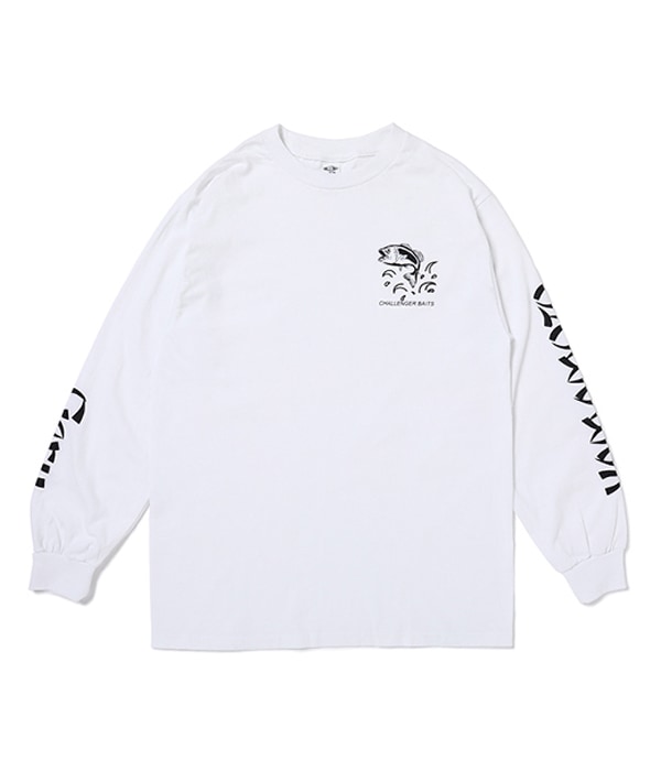 xGary YAMAMOTO L/S BAITS TEE【WHITE】