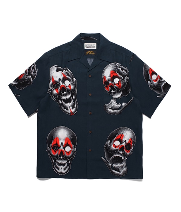 56 TATTOO STUDIO / S/S HAWAIIAN SHIRT【NAVY】