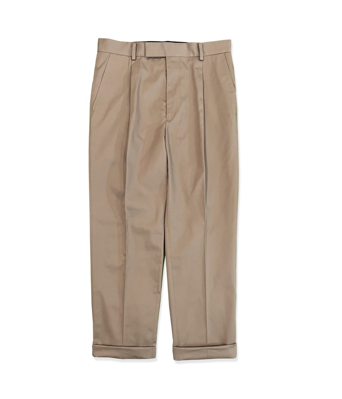 PLEATED TROUSERS (TYPE-2)【BEIGE】｜WACKO MARIA｜MELTING POT（正規
