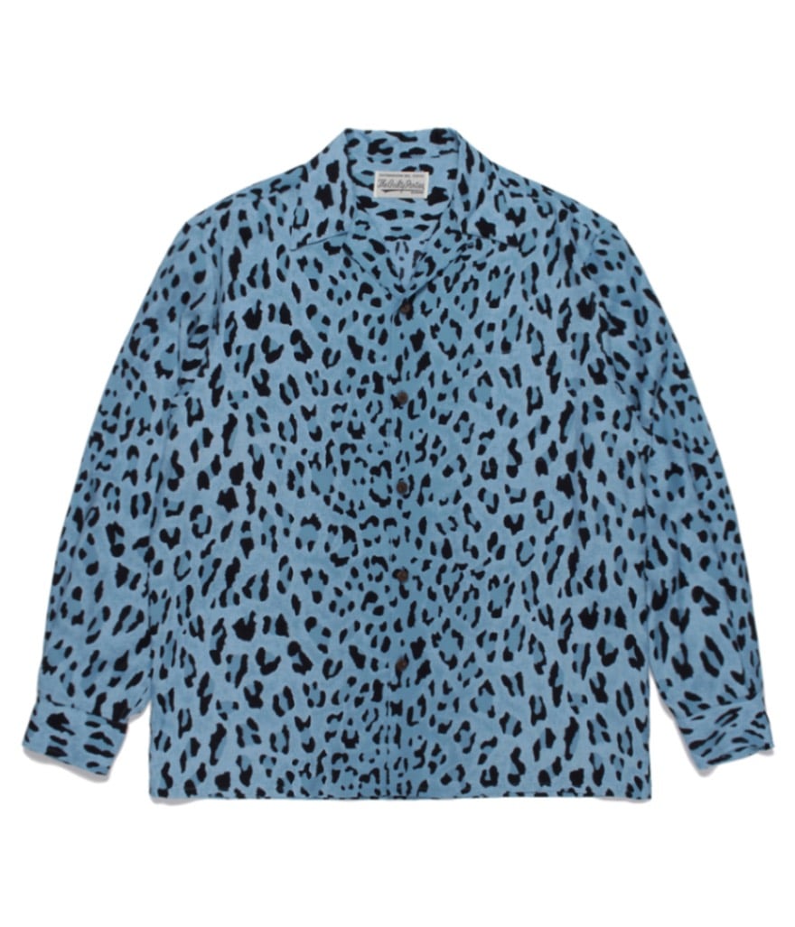 HAWAIIAN SHIRT L/S (TYPE-2) 【BLUE】｜WACKO MARIA｜MELTING POT