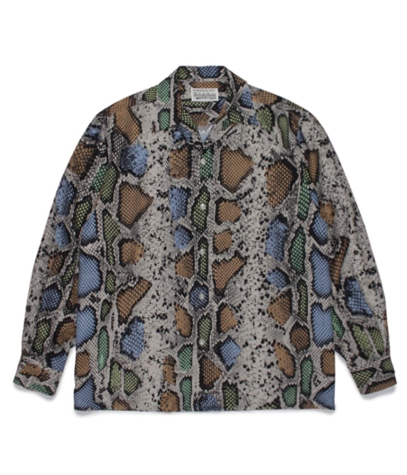 トップス wacko maria HAWAIIAN SHIRT L/S TYPE3 HAWAIIAN SHIRT L/S (TYPE-3) 【BEIGE】｜WACKO MARIA｜MELTING POT