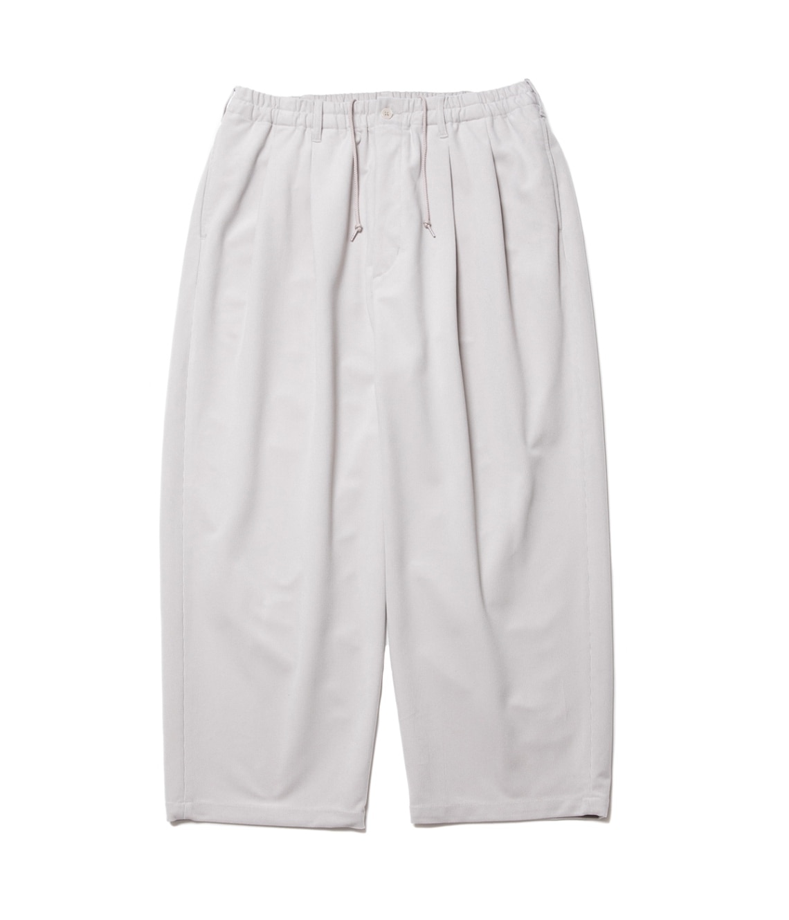Polyester Corduroy 2 Tuck Easy Pants【GRAY】｜COOTIE PRODUCTIONS
