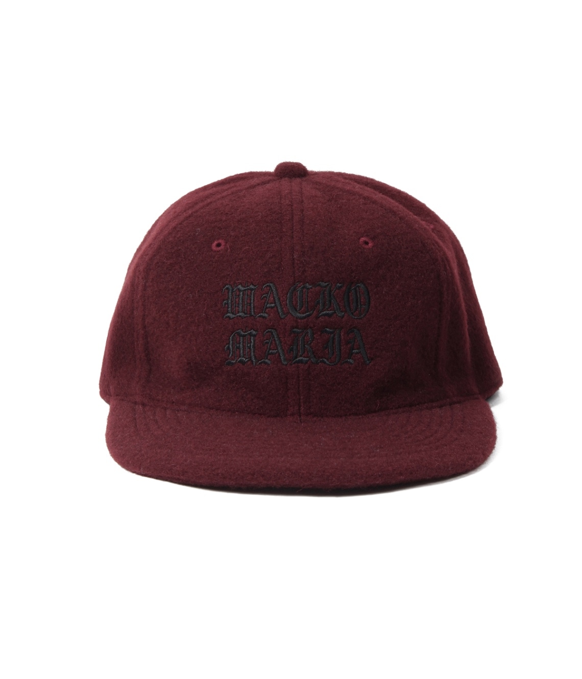 WOOL 6 PANEL CAP BURGUNDY WACKO MARIA 正規取扱店・通販