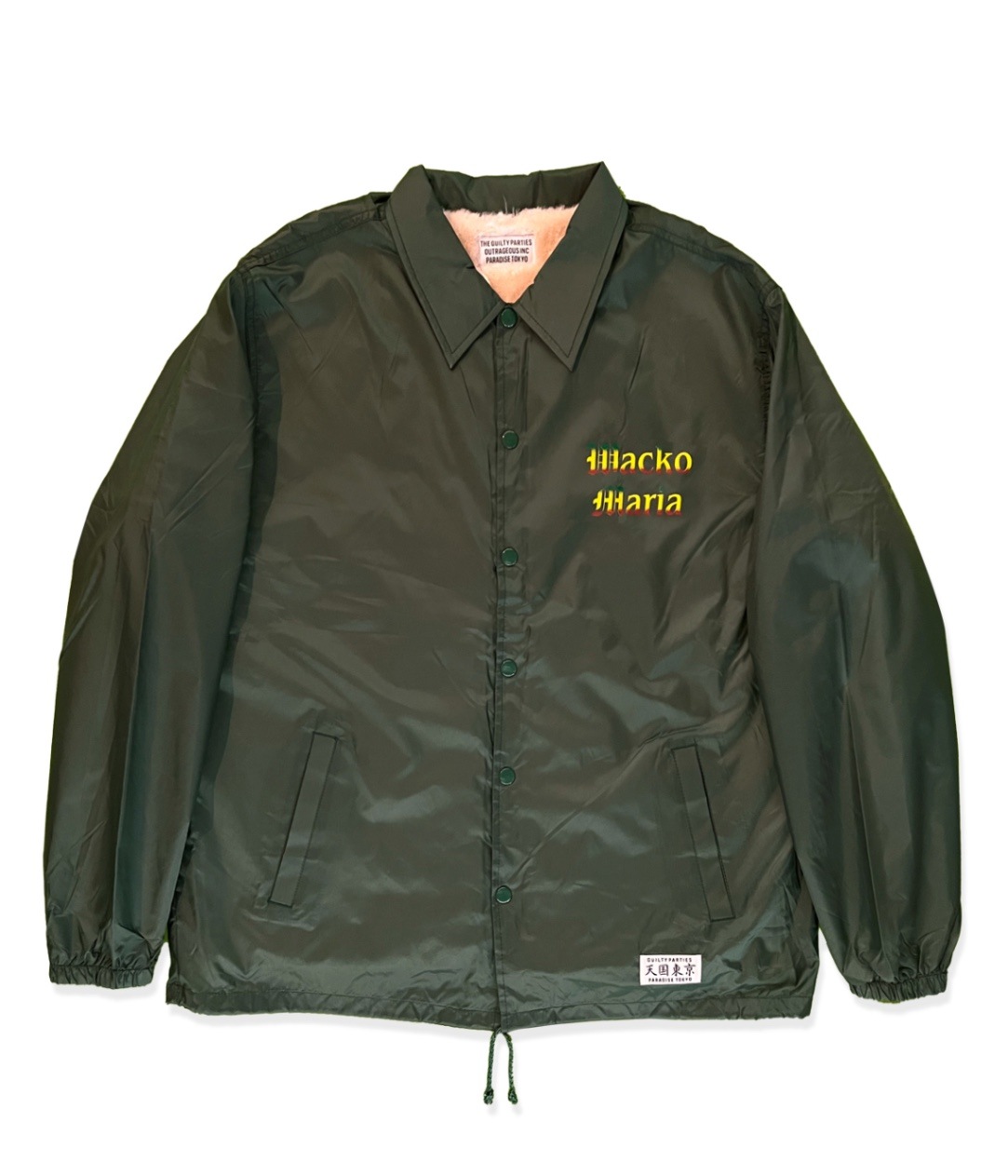 BOA COACH JACKET -MARIA-【GREEN】｜WACKO MARIA｜MELTING POT（正規