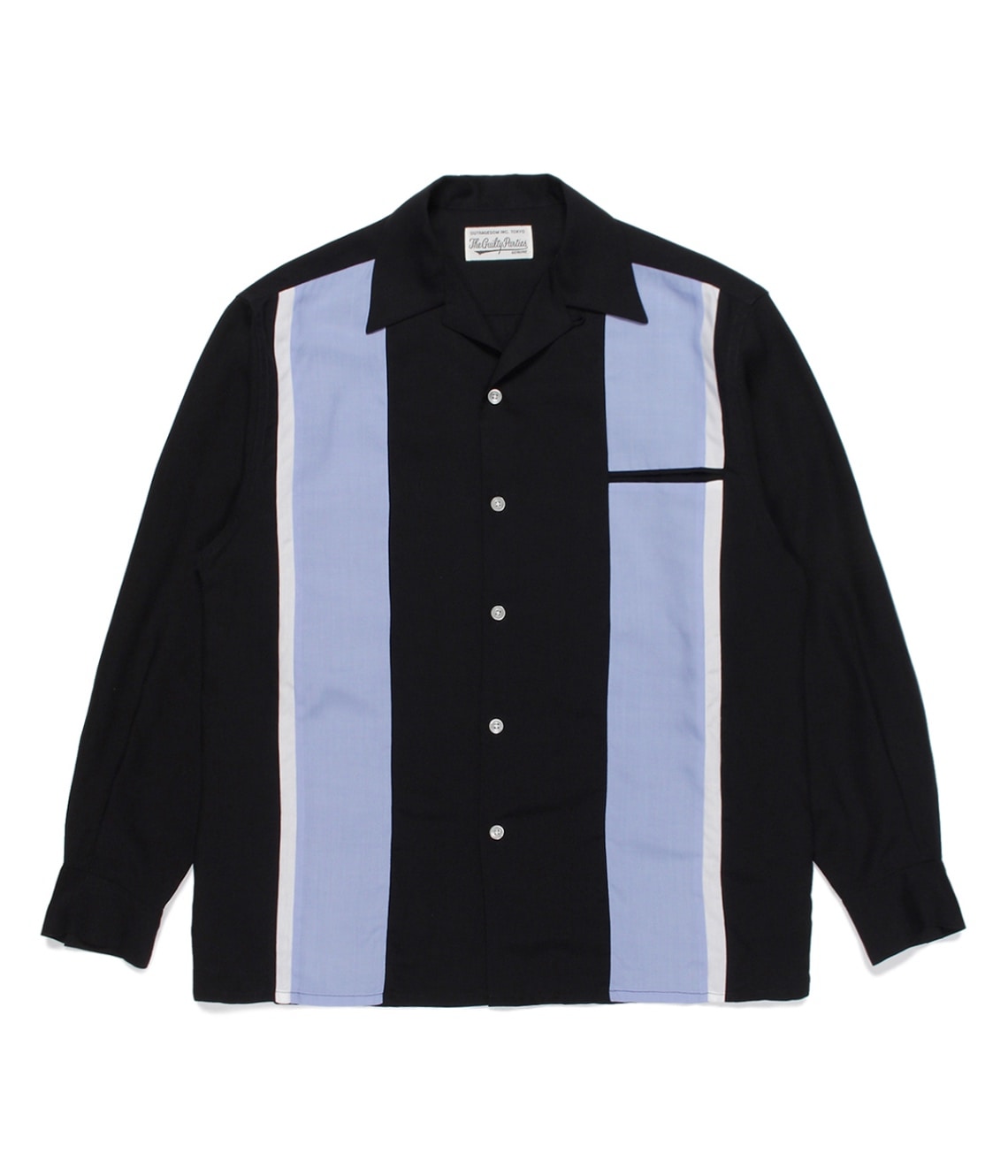 THREE-TONE 50'S SHIRT (TYPE-1)【BLACK】｜WACKO MARIA