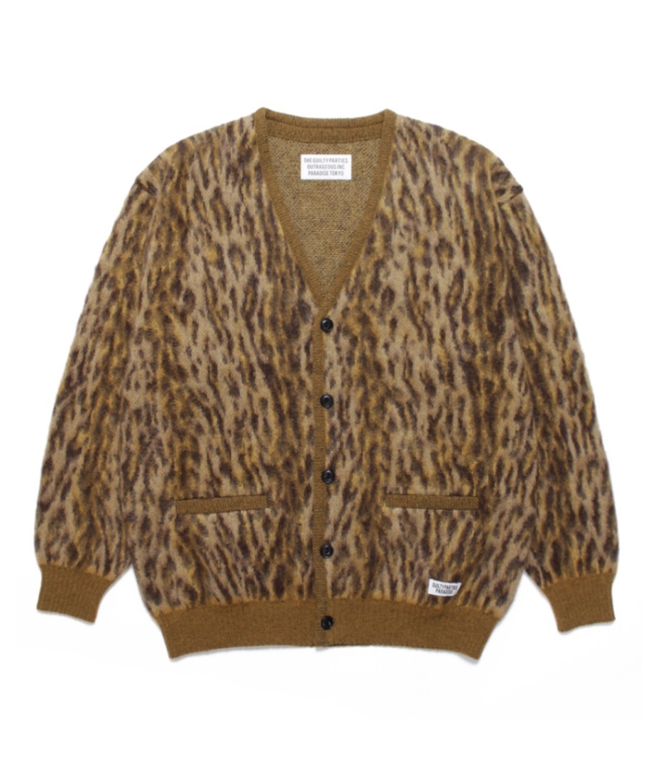 WACKO MARIA MOHAIR CARDIGAN L L-BROWN WACKO MARIA (ワコマリア