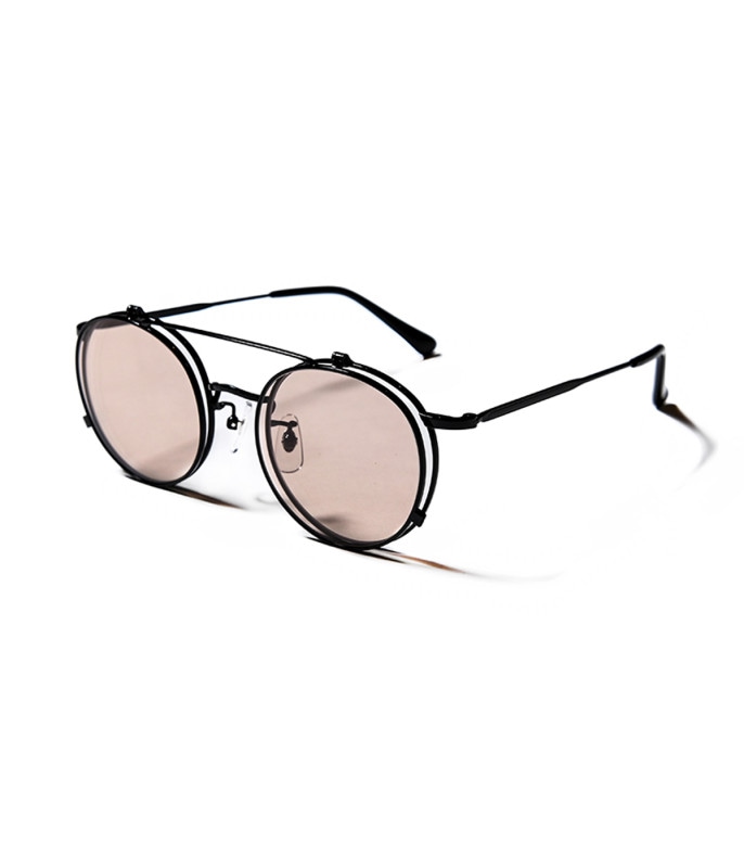FLIP UP TYPE CIRCLE METAL GLASSES -Limited-<br>【3 Colors Available】