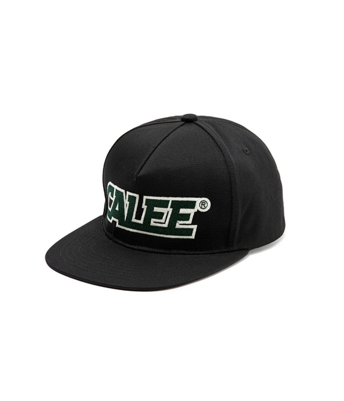 CALEE Univ. EMBROYDERY CAP【BLACK/GREEN】