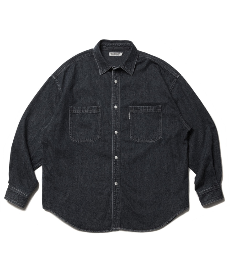 トップス cootie Denim Work Shirt black fade M Denim Work Shirt (Fade)【BLACK】｜COOTIE PRODUCTIONS