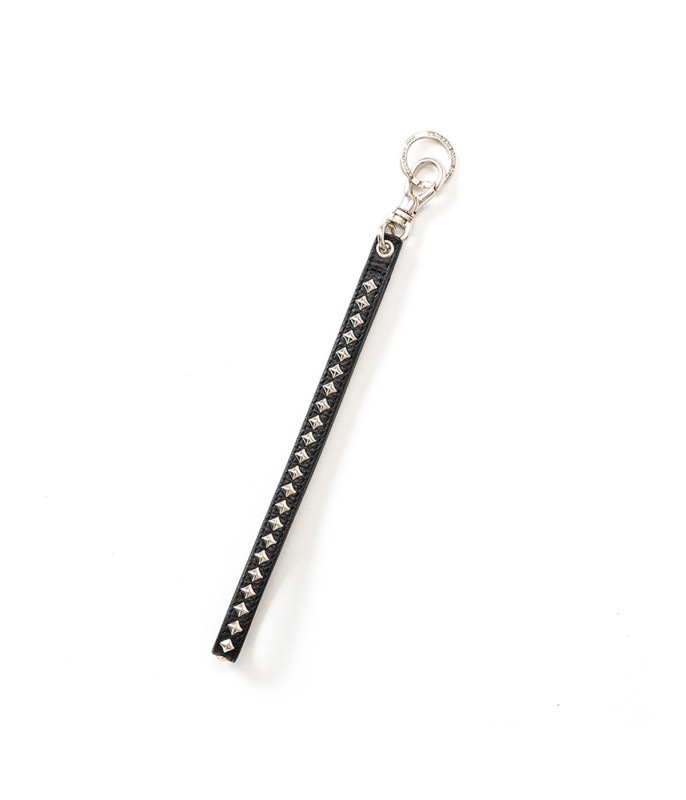 STUDS LEATHER WRIST STRAP【BLACK】