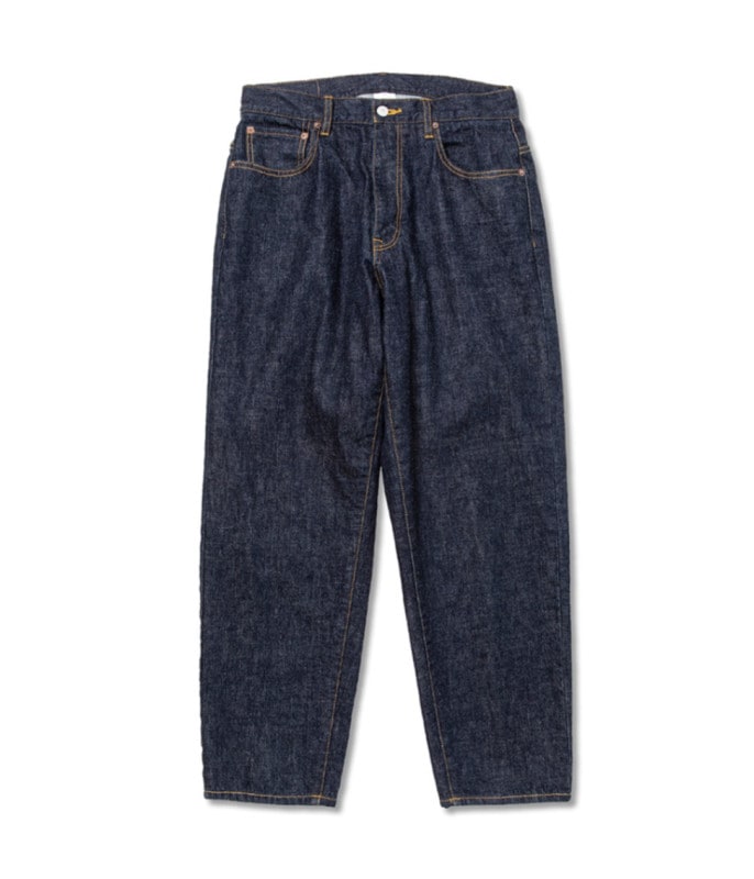 VINTAGE REPRODUCT WIDE SILHOUETTE DENIM PANTS -one wash-【INDIGO BLUE 】