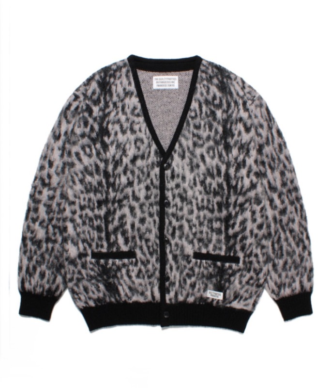 LEOPARD MOHAIR CARDIGAN【PINK】