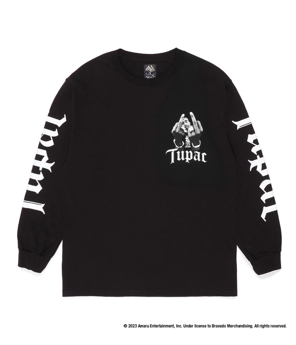 TUPAC / CREW NECK LONG SLEEVE T-SHIRT【MONO】