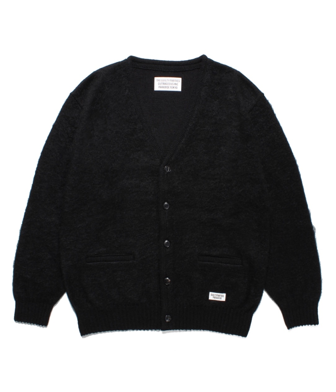 最終価格★ WACKO MARIA MOHAIR CARDIGAN BLACK MOHAIR CARDIGAN【BLACK】｜WACKO MARIA｜MELTING POT（正規取扱店・通販）