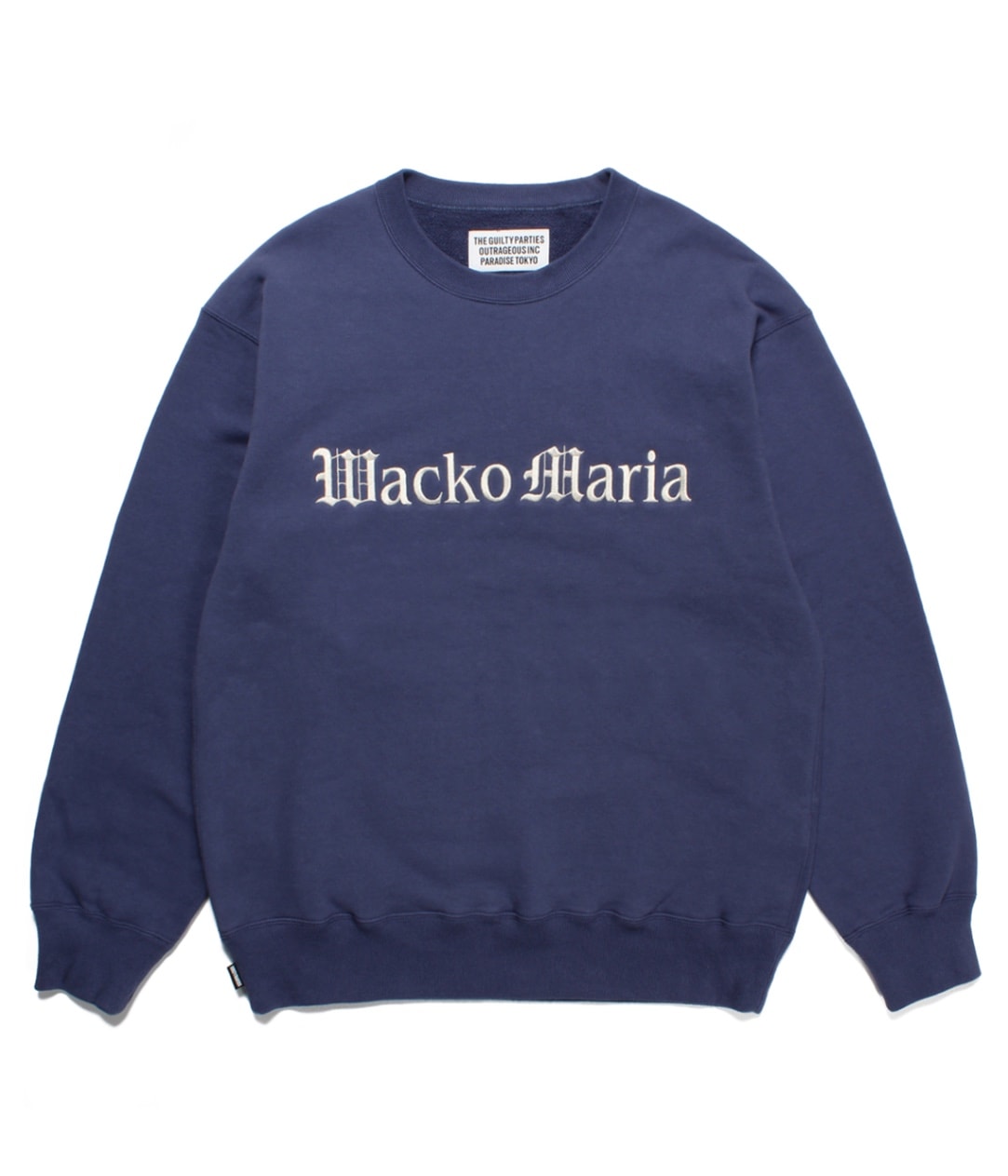 MIDDLE WEIGHT CREW NECK SWEAT SHIRT【NAVY】｜WACKO MARIA｜MELTING