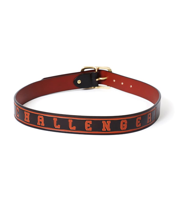 LOGO LEATHER BELT【BLACK】