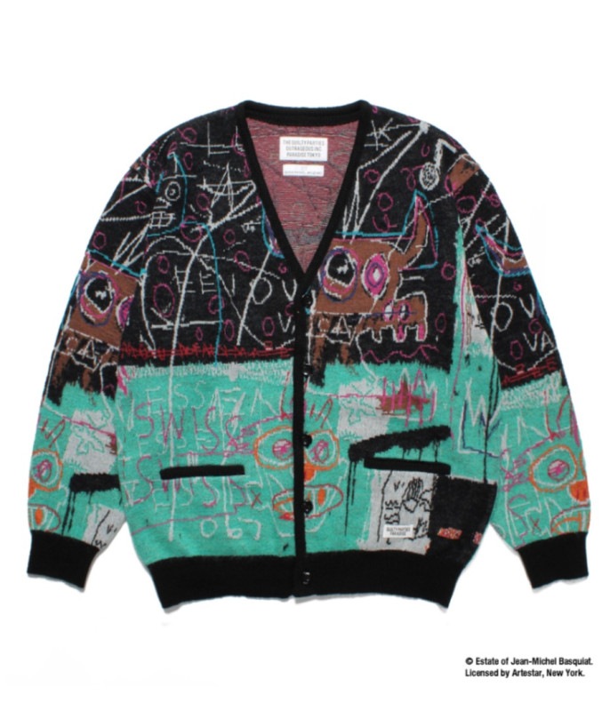 JEAN-MICHEL BASQUIAT / CARDIGAN (TYPE-2)【ONE】