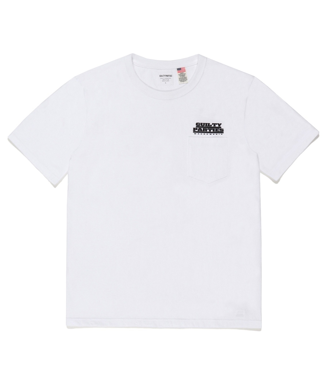 USA BODY CREW NECK POCKET T-SHIRT【WHITE】｜WACKO MARIA｜MELTING