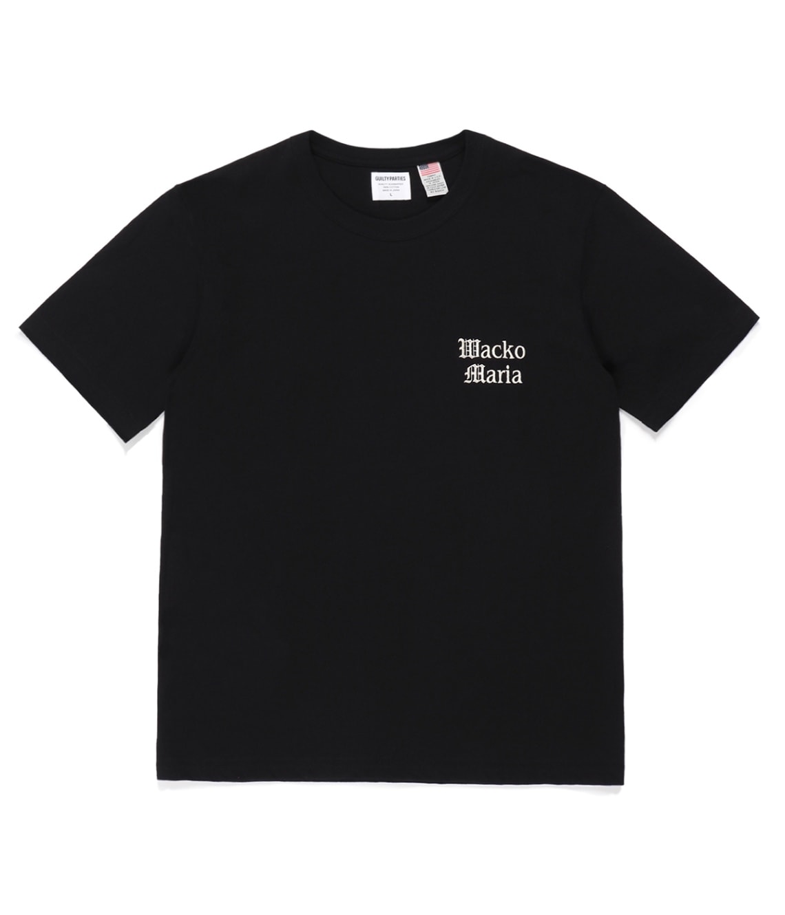 USA BODY CREW NECK T-SHIRT【BLACK】｜WACKO MARIA｜MELTING POT