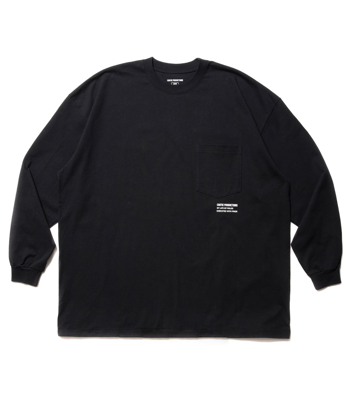 Open End Yarn Error Fit L/S Tee【BLACK】｜COOTIE PRODUCTIONS