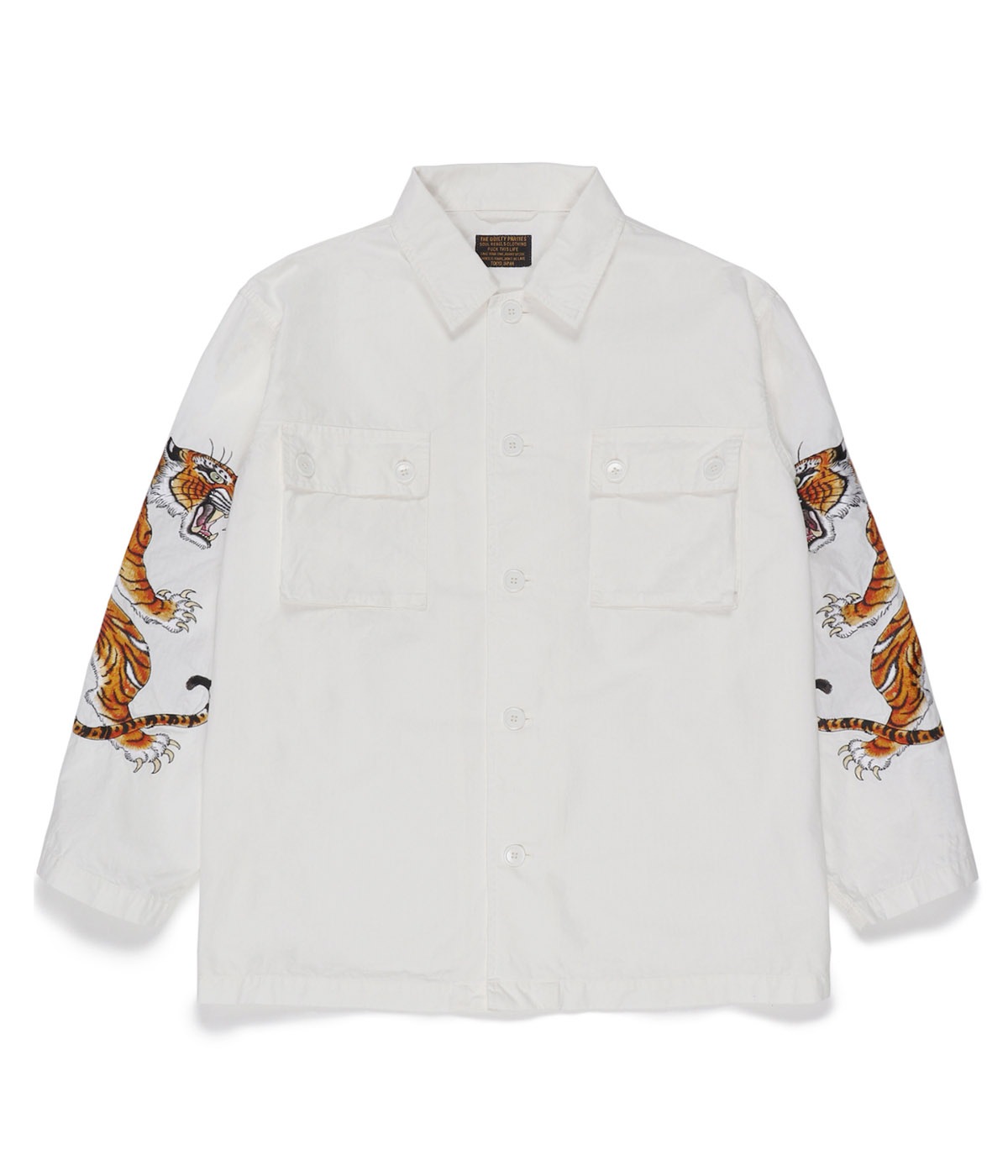 TIM LEHI / ARMY SHIRT【WHITE】