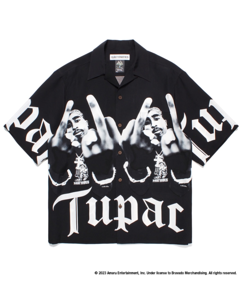 TUPAC / S/S HAWAIIAN SHIRT (TYPE-1)【MONO】