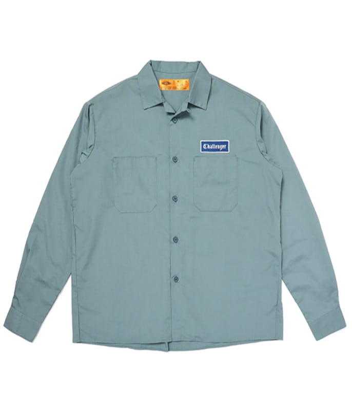 L/S WORKER SHIRT【DARK GREEN】