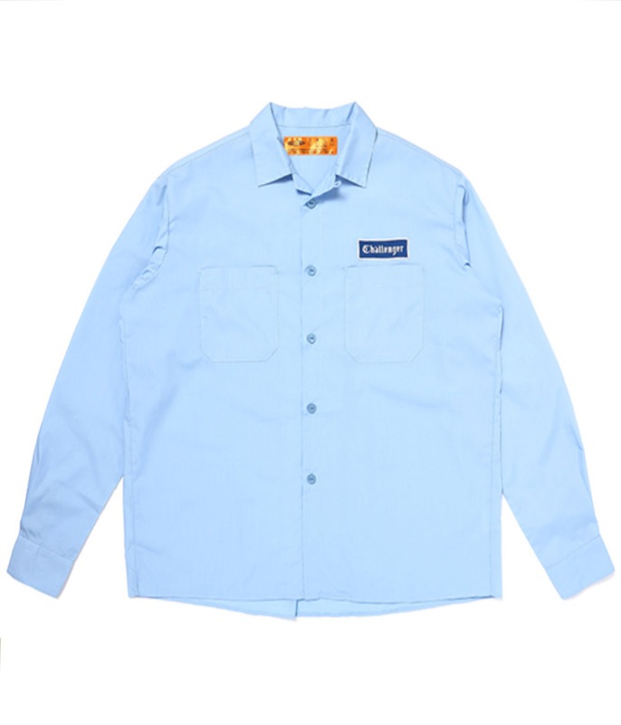 L/S WORKER SHIRT【SAX】