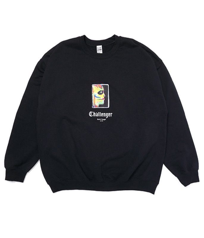 FACE C/N SWEAT【BLACK】