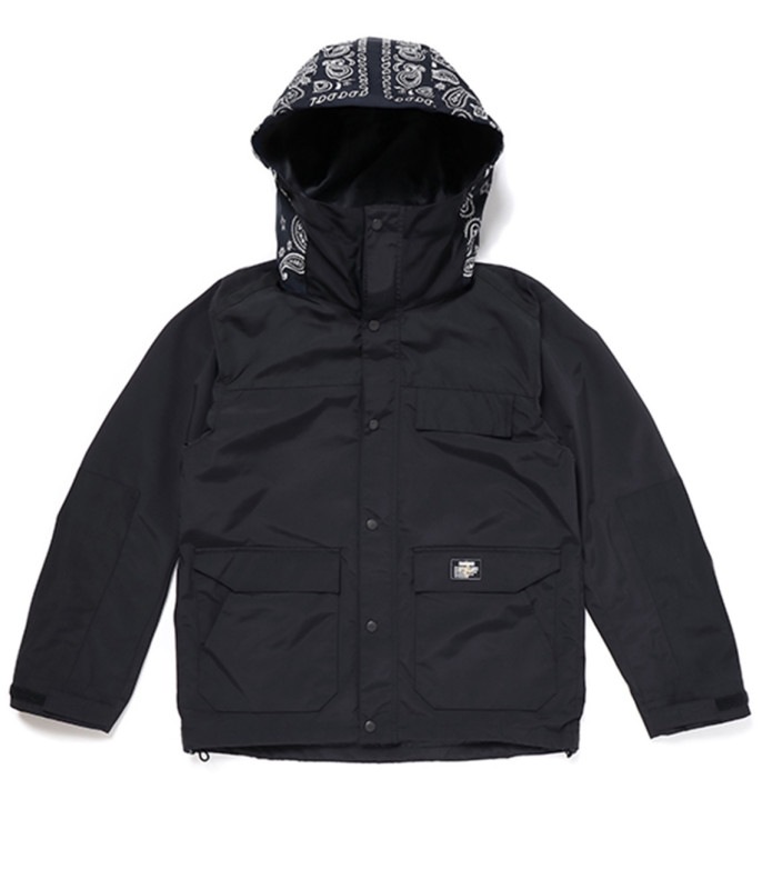 BANDANA HOODED JACKET【BLACK】