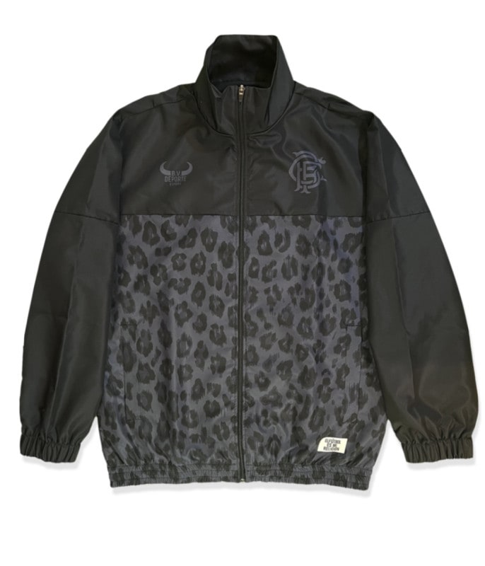 BUENA VISTA DEPORTE PRINT TRACK JACKET (LEOPARD/SOLID)【MONO】