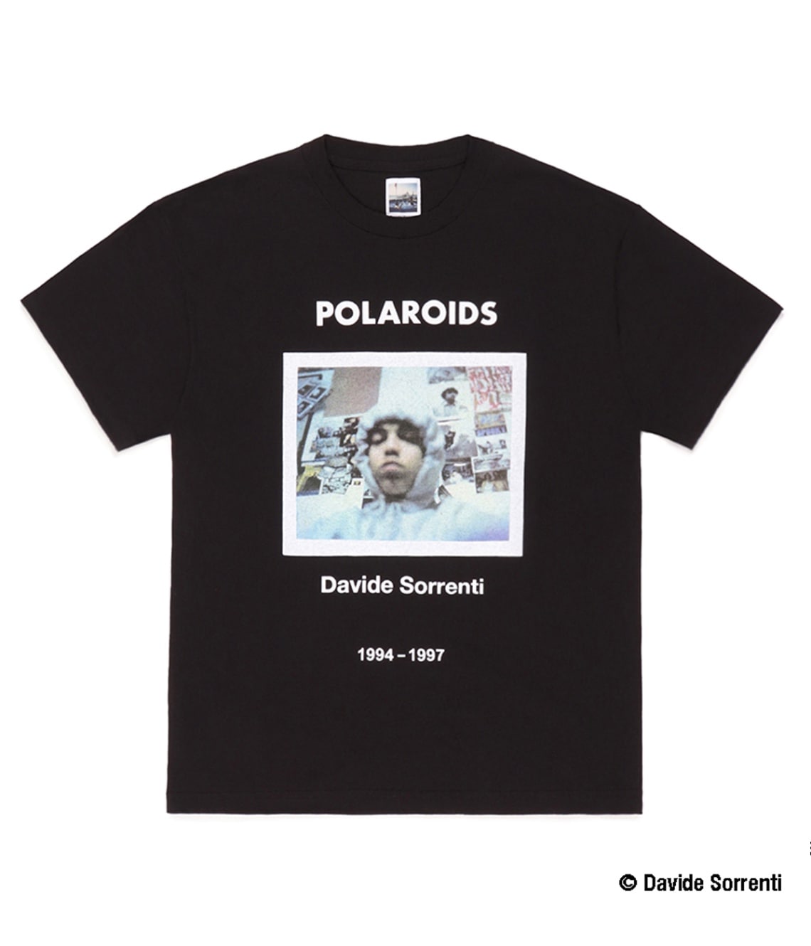 DAVIDE SORRENTI / CREW NECK T-SHIRT (TYPE-1)【BLACK】｜WACKO MARIA