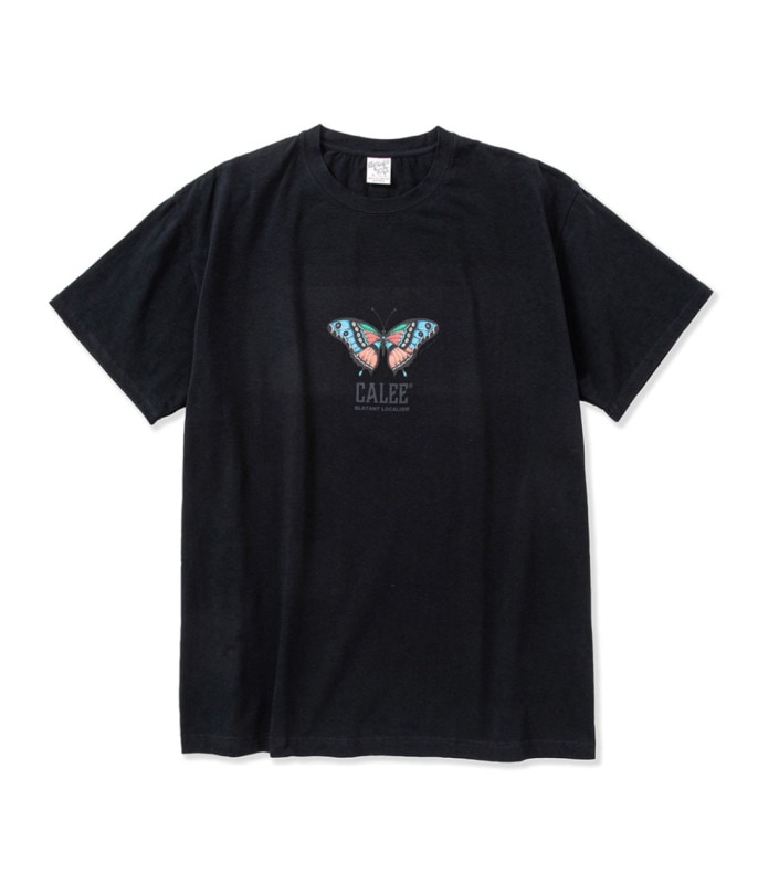 MIHO MURAKAMI STRETCH CL BUTTERFLY LOGO T-SHIRT【BLACK】