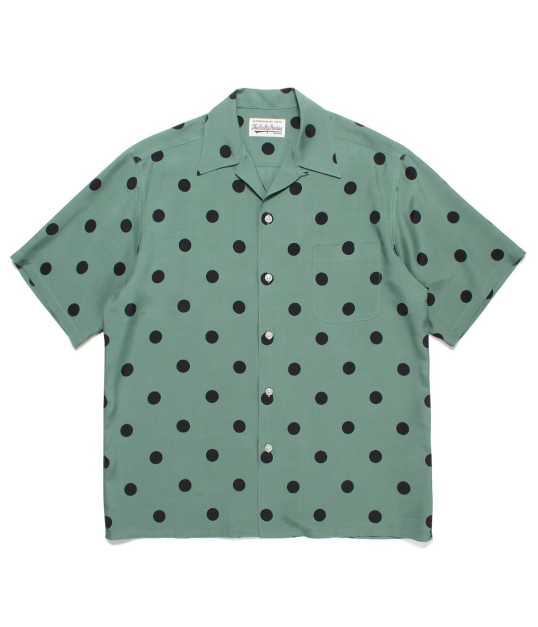 トップス XL WACKO MARIA DOTS OPEN COLLAR SHIRT WACKO MARIA（ワコマリア）DOTS OPEN COLLAR SHIRT BORDEAUX | VITAL