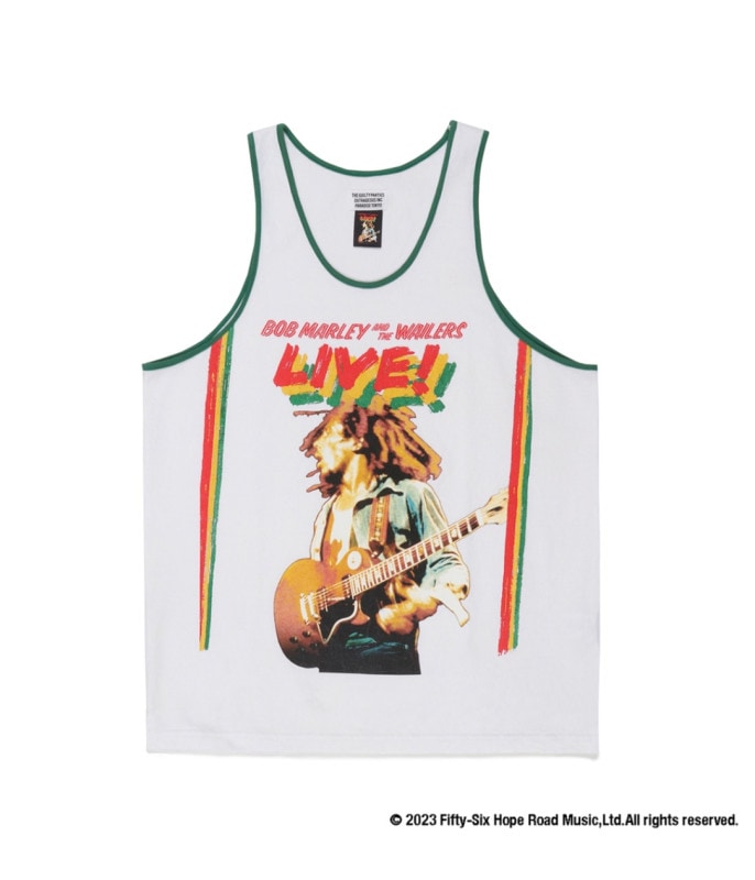 BOB MARLEY / TANK TOP【WHITE-GREEN】