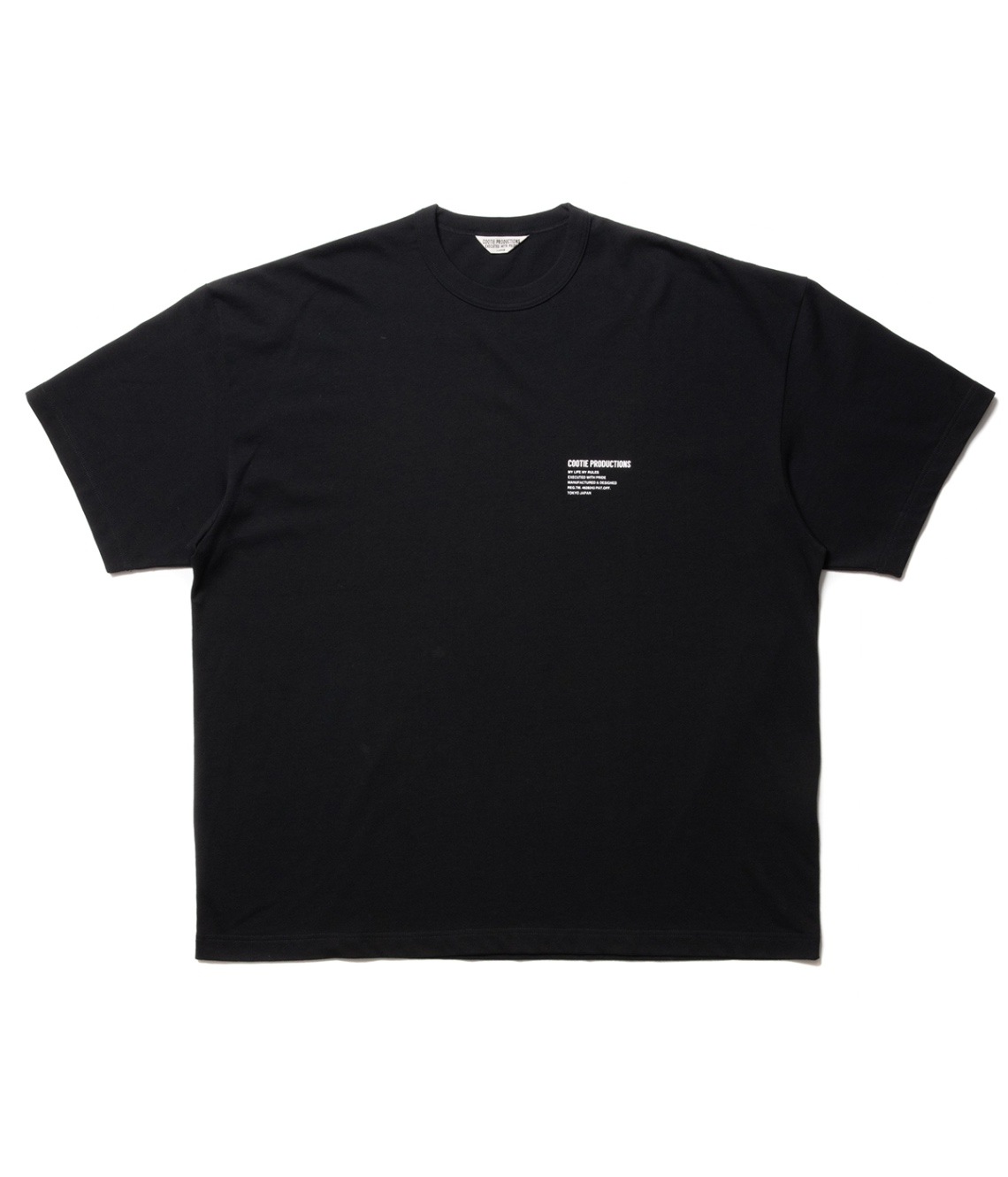 【COOTIE PRODUCTIONS】C/R Smooth Jersey S/S Tee Black C/R Smooth Jersey S/S Tee【BLACK】|COOTIE PRODUCTIONS