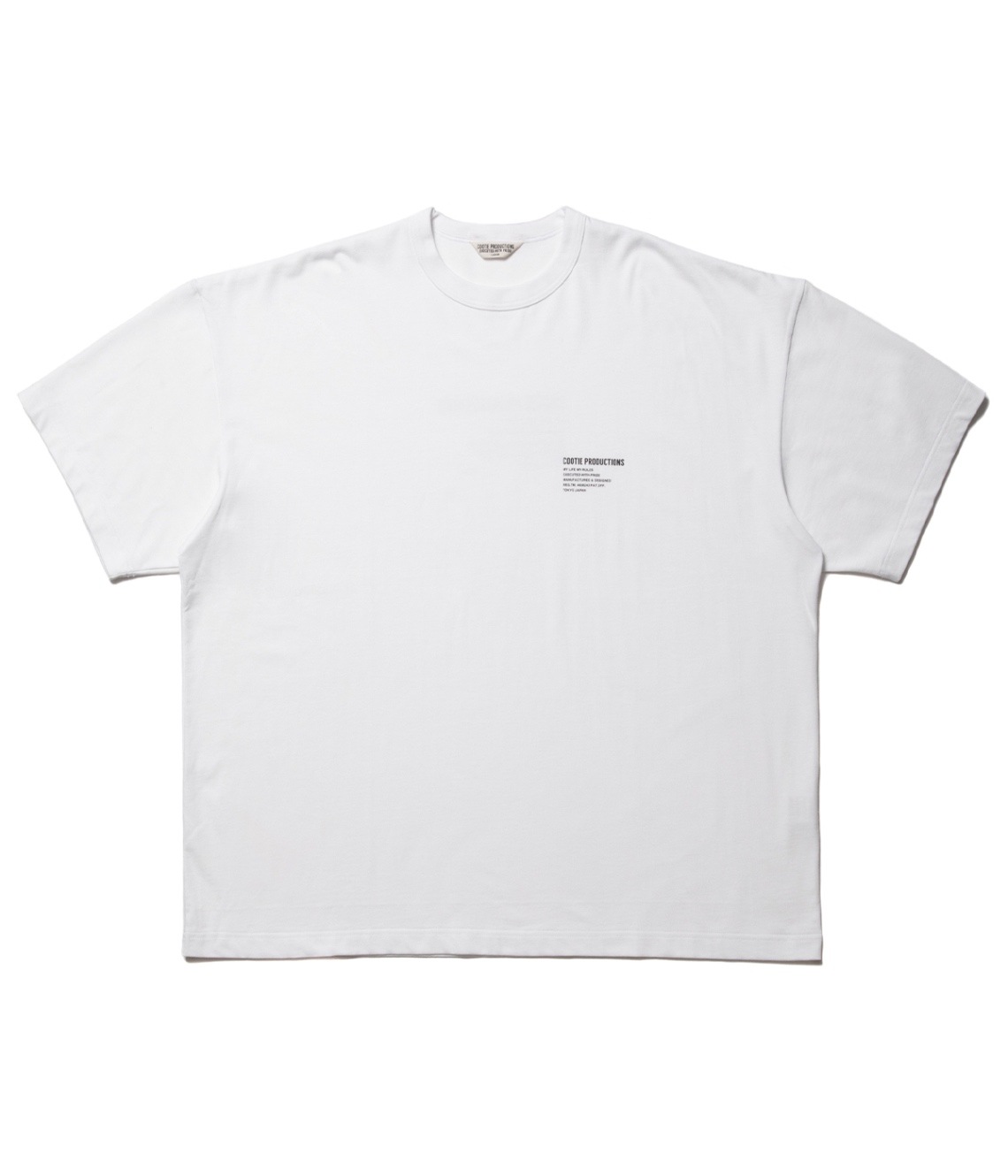 C/R Smooth Jersey S/S Tee【WHITE】