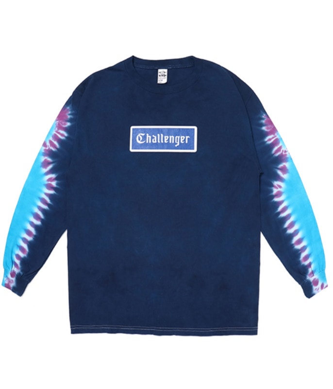 L/S TIE DYE LOGO TEE【NAVY TIE DYE】
