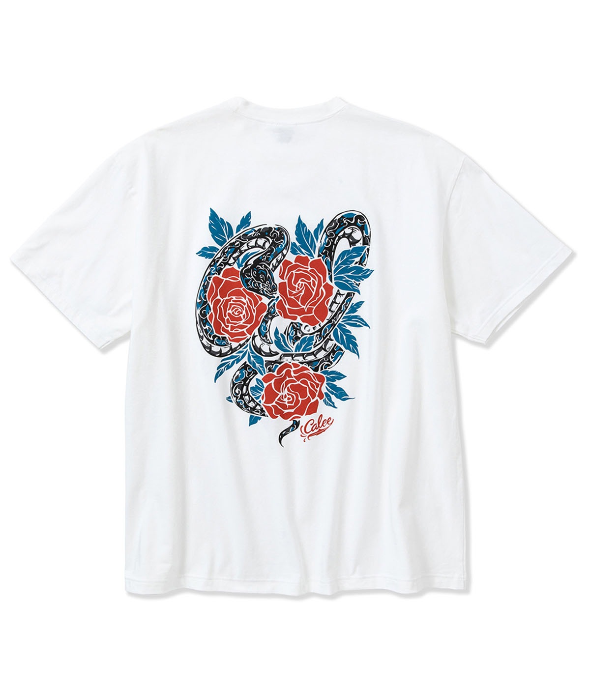 STRETCH CALEE PERMANENT T-SHIRT -NATURALLY PAINT DESIGN-【2 Colors Available】