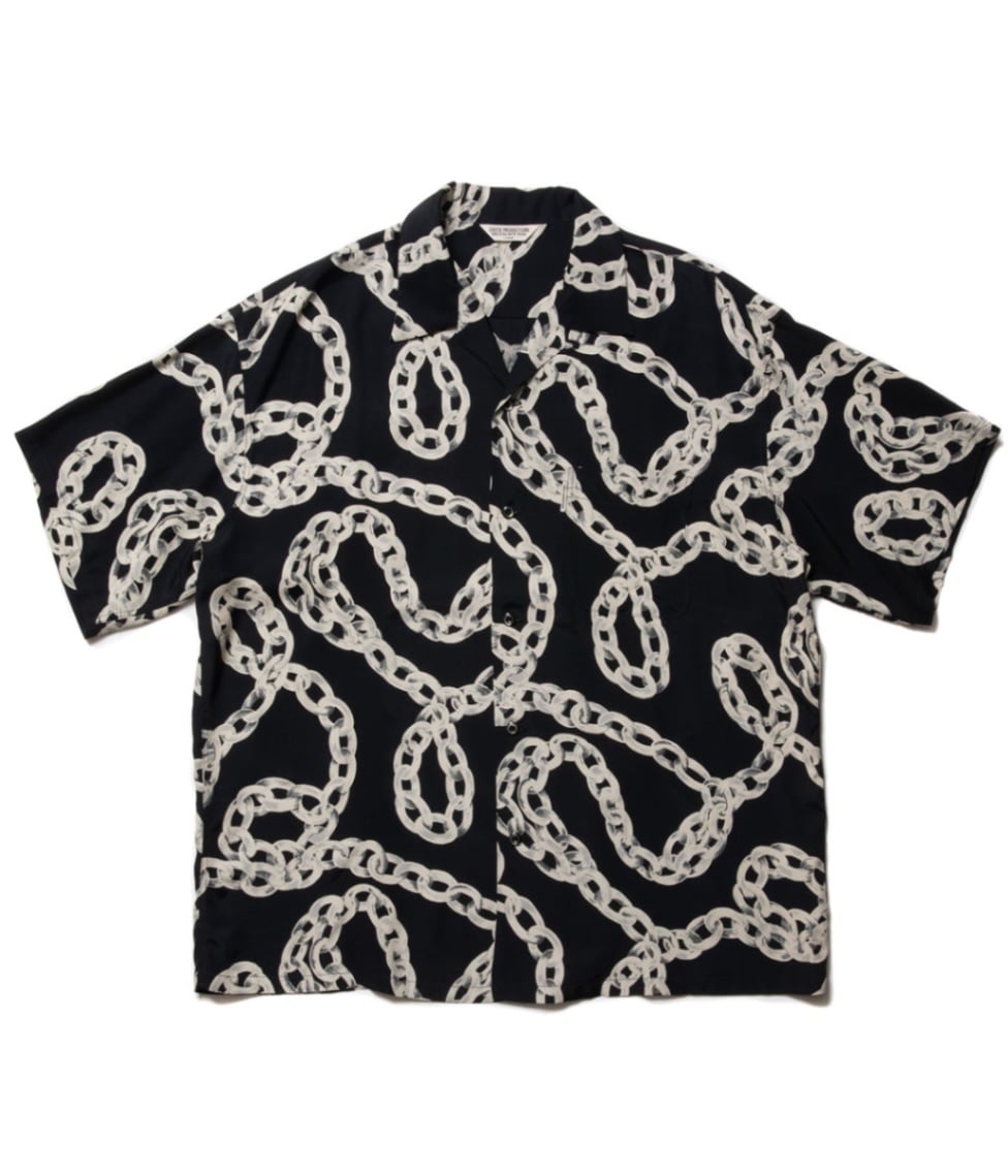 トップス COOTIE Rayon Open Collar S/S Shirt Rayon Open Collar S/S Shirt【BLACK】|COOTIE PRODUCTIONS