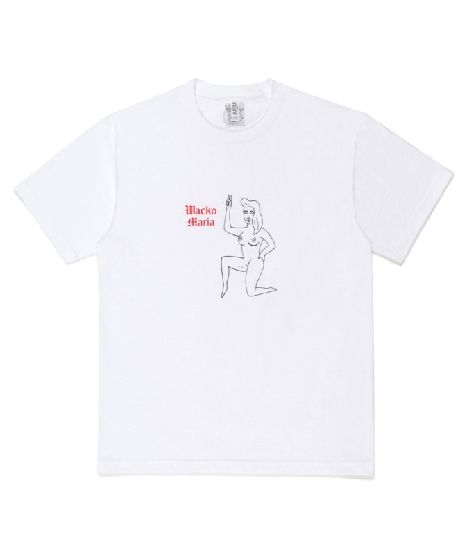 世界平和プロジェクト CREW NECK T-SHIRT (TYPE-4)【WHITE】
