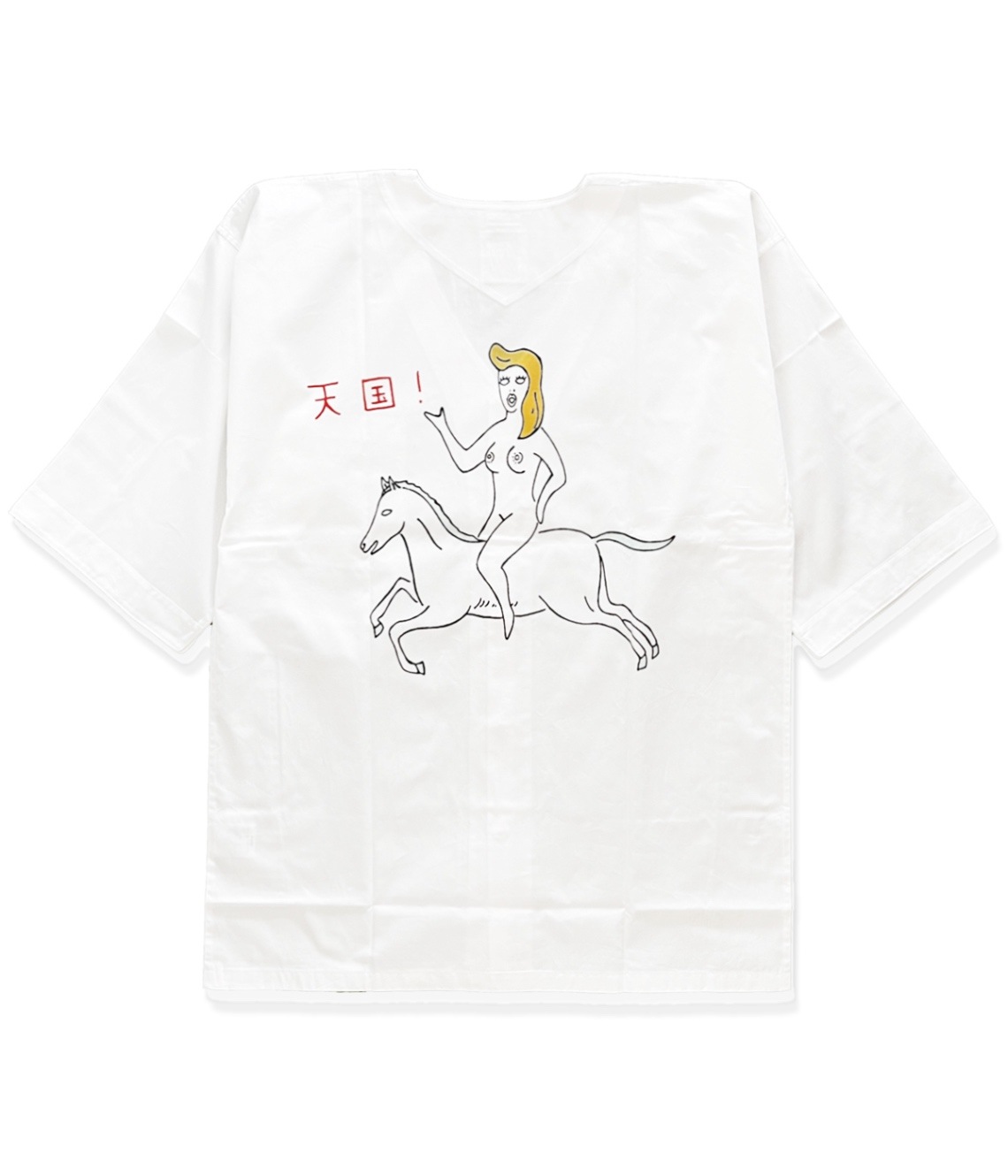 世界平和プロジェクト / WACKO MARIA DABO SHIRT 世界平和プロジェクト CREW NECK T-SHIRT (TYPE-1)【WHITE