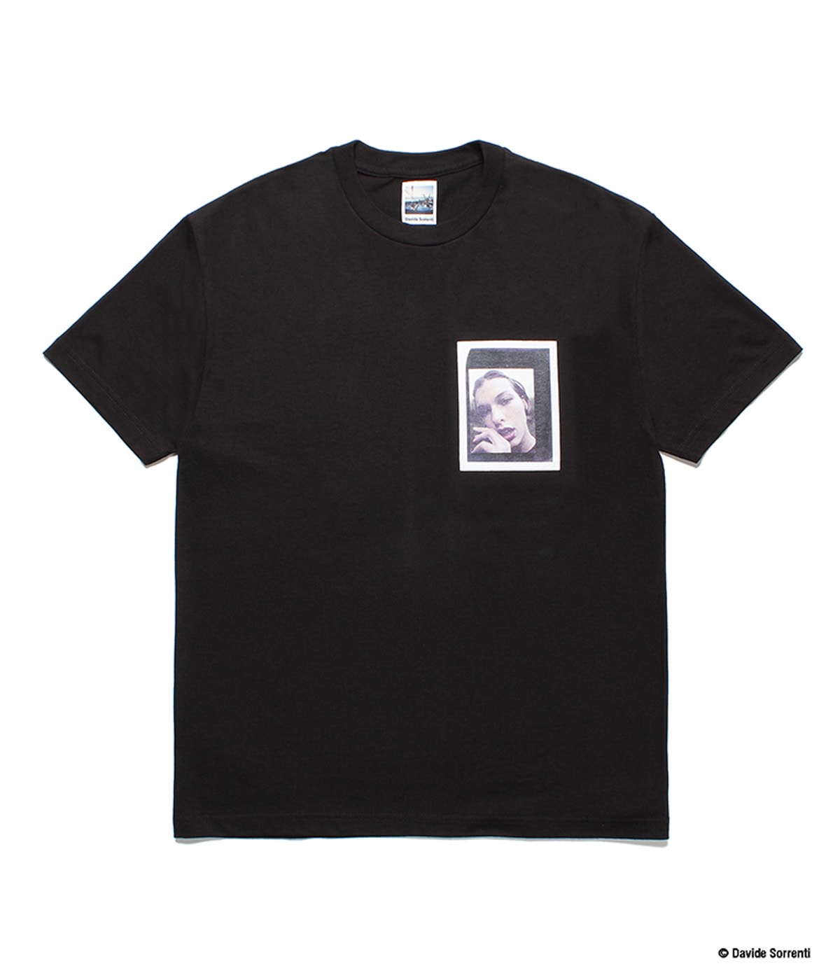 DAVIDE SORRENTI / CREW NECK T-SHIRT (TYPE-2)【BLACK】｜WACKO MARIA