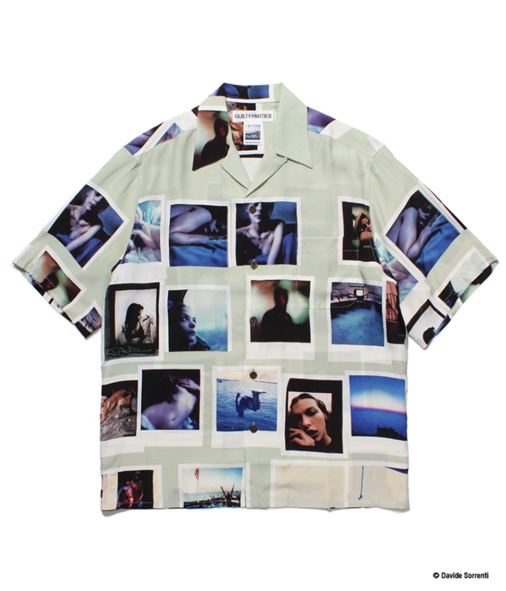 DAVIDE SORRENTI / S/S HAWAIIAN SHIRT (TYPE-2)【L-GREEN】｜WACKO