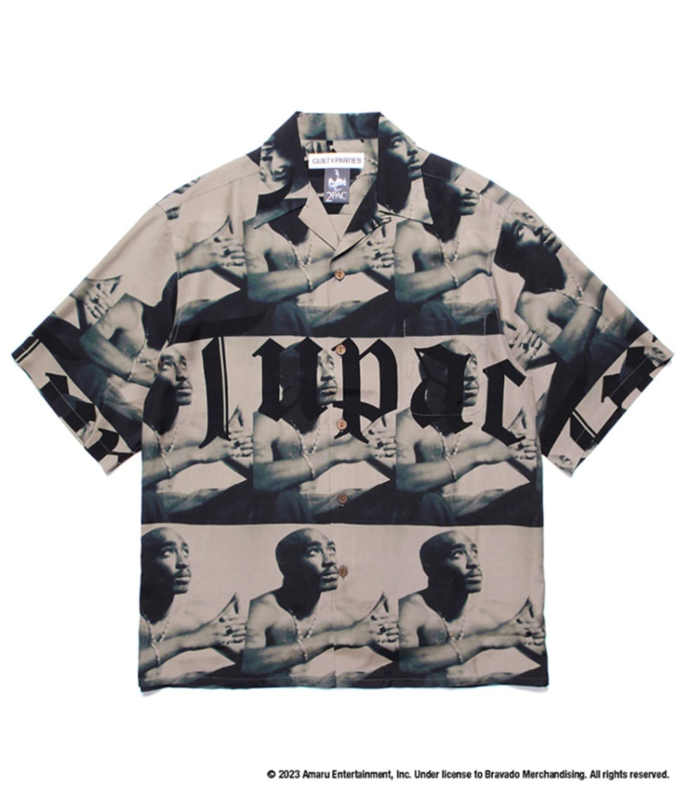 2PAC / S/S HAWAIIAN SHIRT (TYPE-1)【BEIGE】