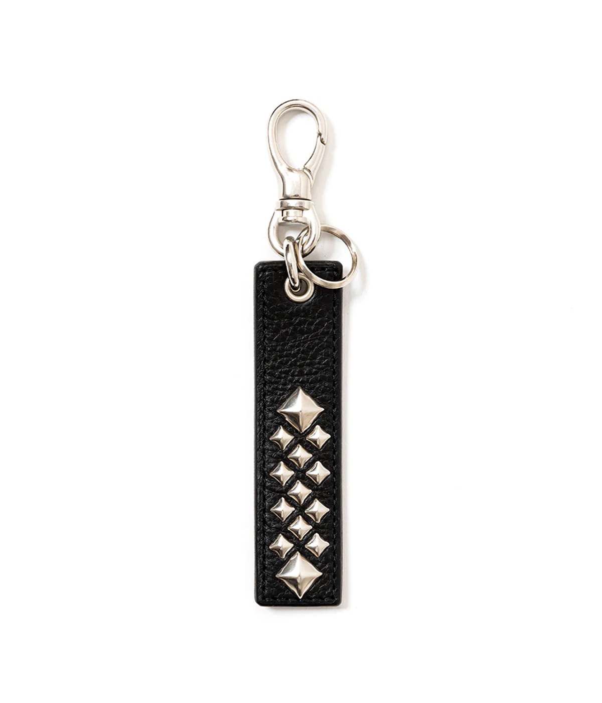 calee STUDS LEATHER KEY RING ＜TYPE C＞ STUDS LEATHER ASSORT KEY RING -TYPE-C-【BLACK】｜CALEE｜MELTING