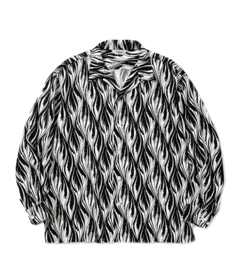 FEATHER PATTERN L/S SH【2 Colors Available】
