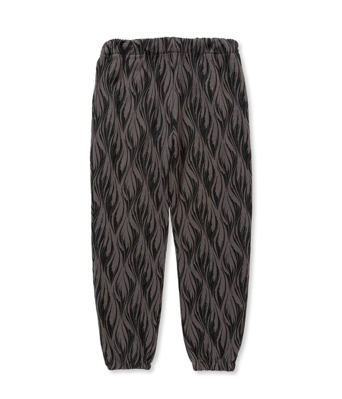 FEATER PATTERN SWEAT PANTS【CHARCOAL】