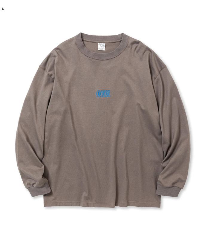CAL EMBROIDERY DROP SHOULDER L/S TEE【2 Colors Available】